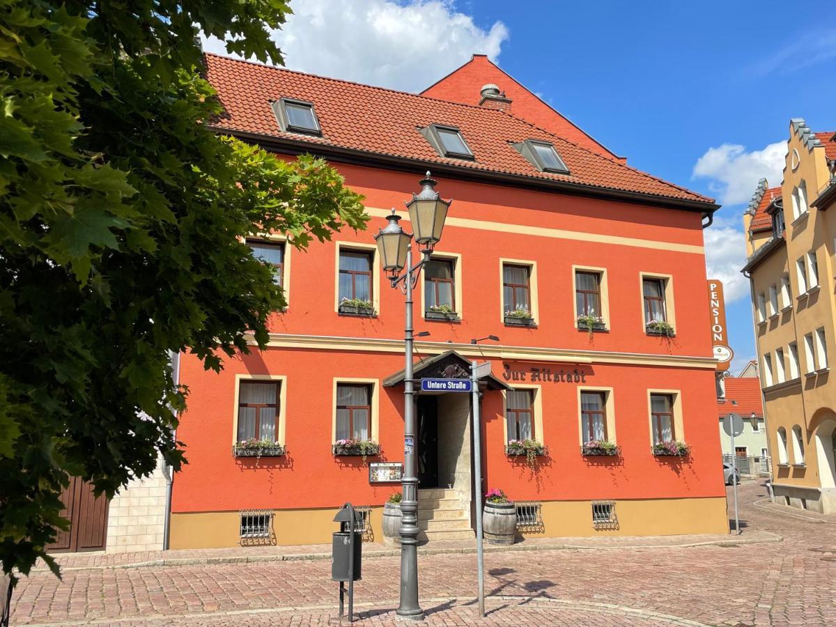 "Zur Altstadt - Am Fusse Der Osterburg" Gaststaette, Pension, Fewo Weida Bagian luar foto